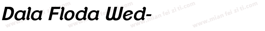 Dala Floda Wed字体转换